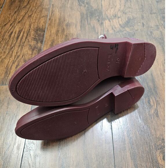 JCREW Chelsea Rainboot Burgundy Size 10 NEW - Picture 5 of 5